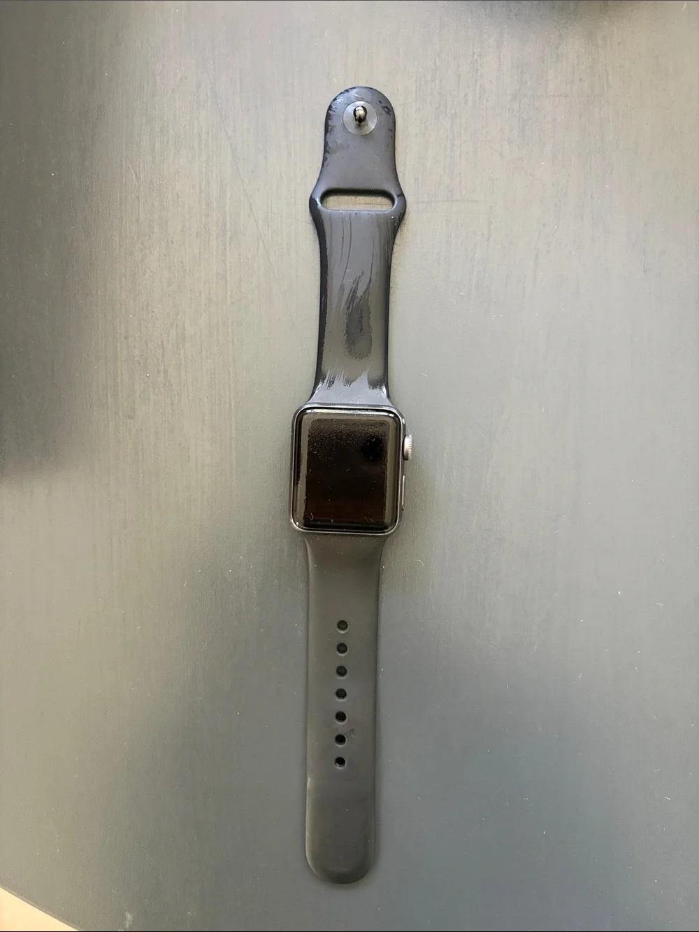 Apple Black Smartwatch with Silicone Band